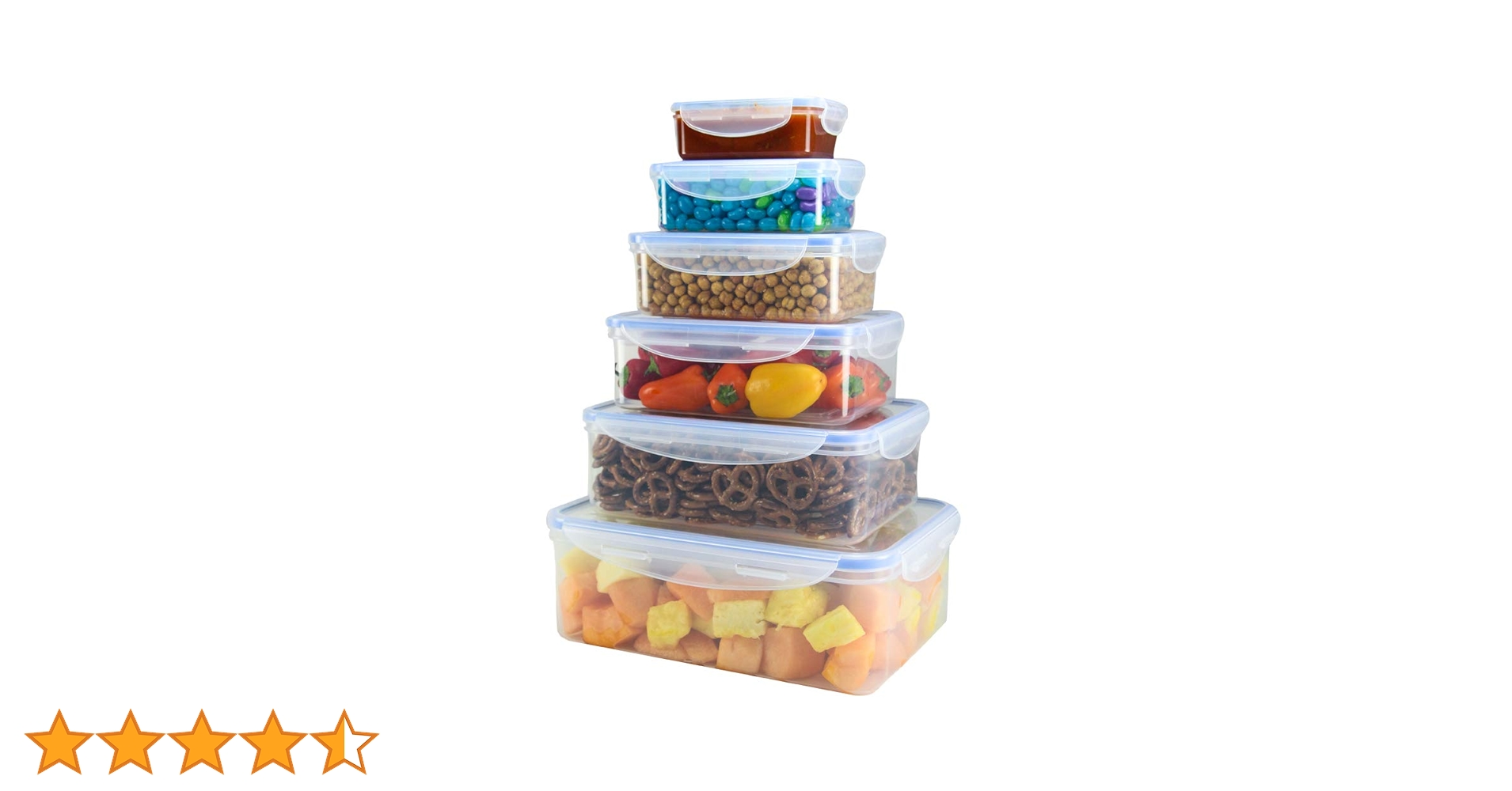 Amazon.co.jp: 食品保存プラスチック容器 ロック蓋付き 漏れ防止 気密 Amazon.co.jp: 食品保存プラスチック容器 ロック蓋付き 漏れ防止 気密